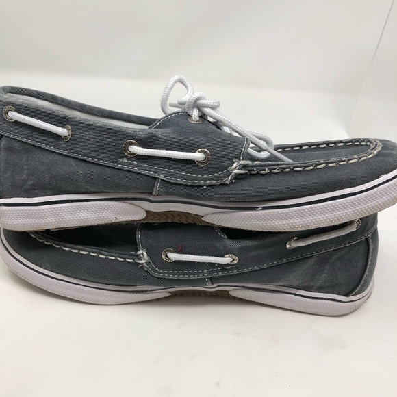 Sperry Top-Sider Men 6 M Blue Canvas Boat Shoes - Picture 6 of 10